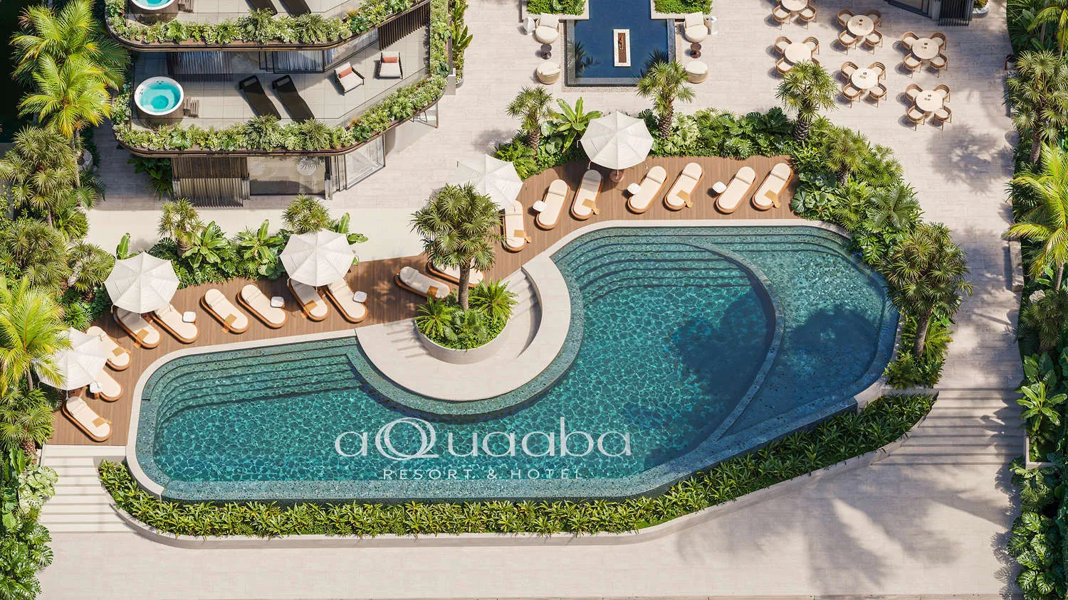 aQuaaba resort and pool in Akosombo